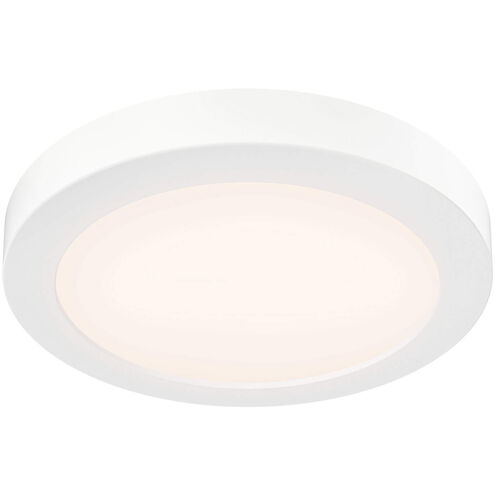Radiance 1 Light 9 inch White Flushmount Ceiling Light
