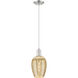 Downtown Urban Preston 1 Light 6.25 inch Brushed Satin Nickel Mini Pendant Ceiling Light in Mercury