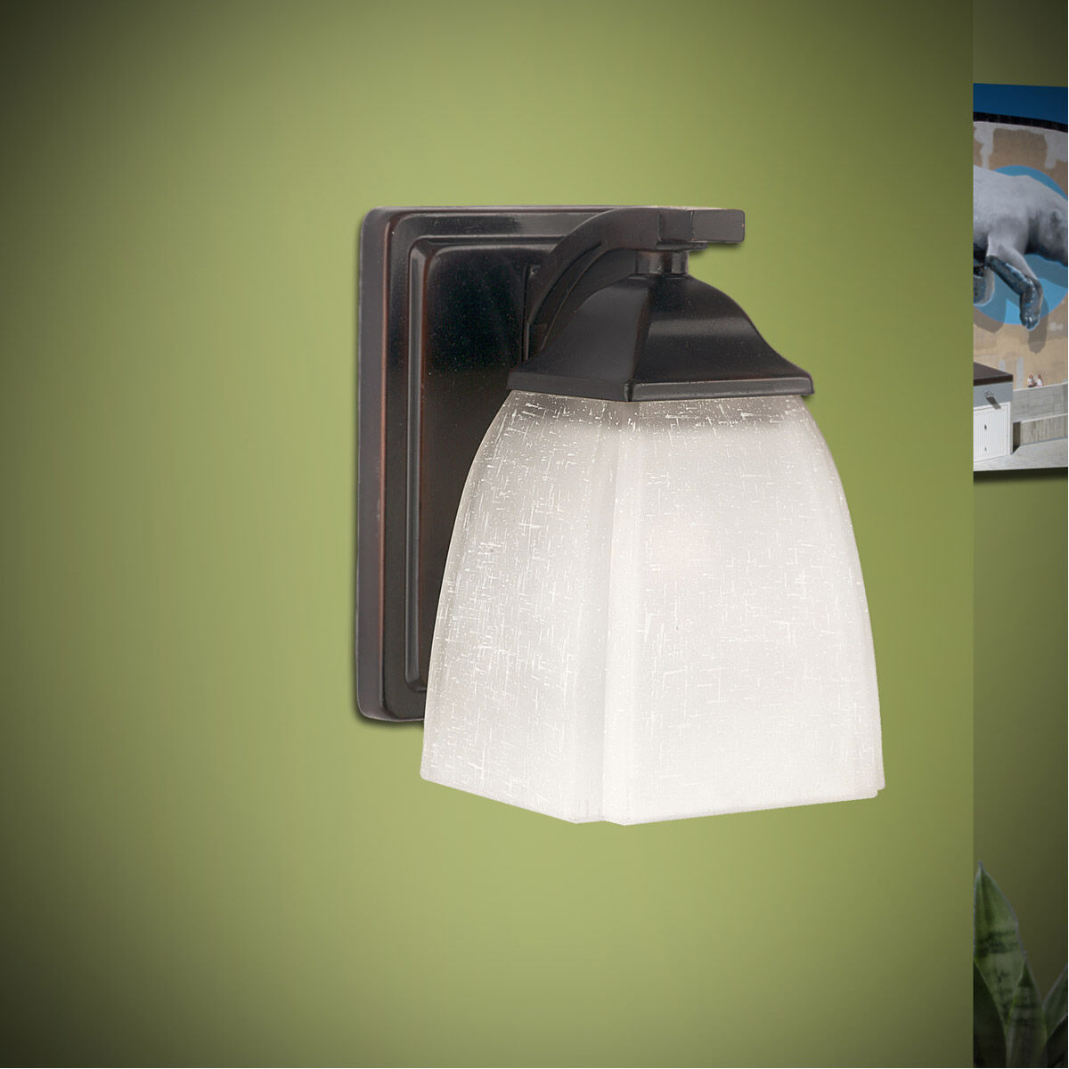 Signature 1 Light 4.5 inch Antique Bronze Wall Sconce Wall Light