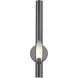 Acra 1 Light 5 inch Black Chrome ADA ADA Single Sconce Wall Light