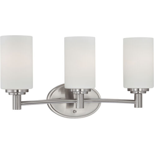 Pittman 3 Light 19 inch Brushed Nickel Vanity Light Wall Light