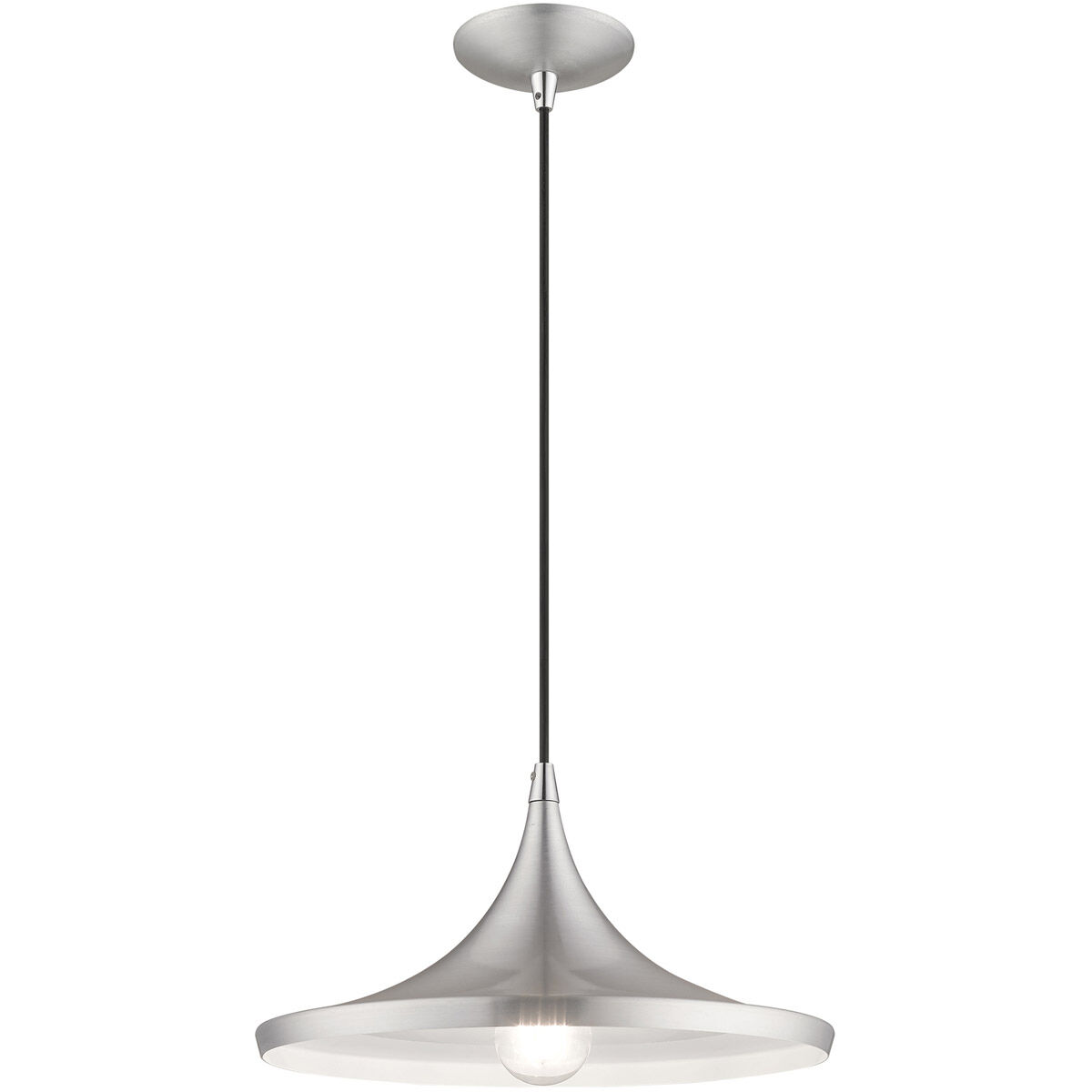 Allison 1 Light 14 inch Brushed Aluminum Mini Pendant Ceiling Light