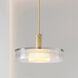 Como 1 Light 18 inch Champagne Gold Convertible Pendant Ceiling Light