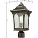 Loringdale 1 Light 17 inch Hazelnut Bronze Outdoor Post Light