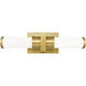 Idris LED 18.5 inch Modern Gold Bath Vanity Wall Light