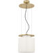 Ray Booth Elias LED 13 inch Antique-Burnished Brass Floating Pendant Ceiling Light