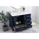 Irene 42 X 22 X 34 inch Blue Vanity Sink Set
