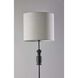 Elton 68 inch 100 watt Black and Black Rubber Wood Floor Lamp Portable Light