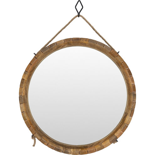 Kentucky 33.5 X 24.5 inch Light Grey Mirror, Round