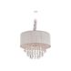 Vineland Ave. 5 Light 19 inch Silver Silk String Chandelier Ceiling Light