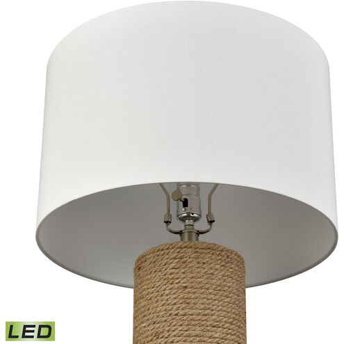 Sherman 27.5 inch 9.00 watt Natural with Clear Table Lamp Portable Light