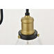 Histoire 1 Light 8 inch Brass and Black Wall Sconce Wall Light