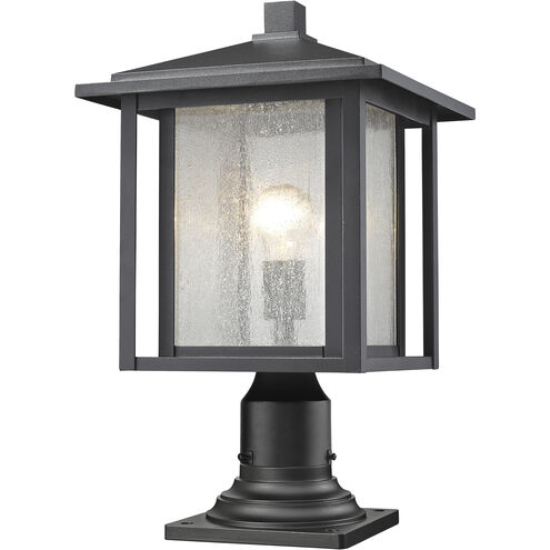 Aspen 1 Light 18.25 inch Black Outdoor Pier Mounted Fixture