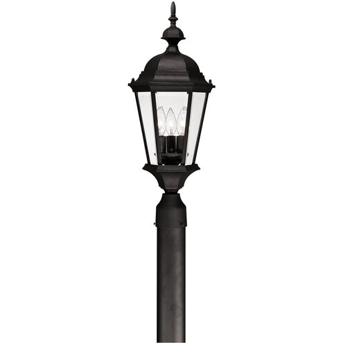 Carriage House 3 Light 9.50 inch Post Light & Accessory