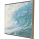 Summer Wave Blue and Green and White Framed Art