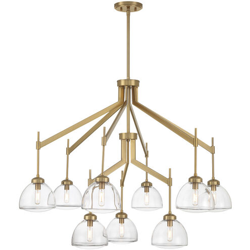 Corbin 9 Light 41 inch Warm Brass Chandelier Ceiling Light