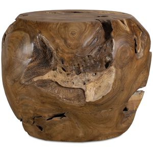 Sola 24.5 X 17.5 inch Natural Teak Outdoor Side Table