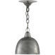 Earthshine 1 Light 8 inch Blackened Steel Pendant Ceiling Light, Small
