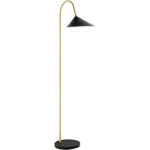 Jerome 61 inch 40.00 watt Gold Floor Lamp Portable Light