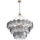 Yep Cascada Pendant Ceiling Light in Smoke Plated Glass, 3 Tier