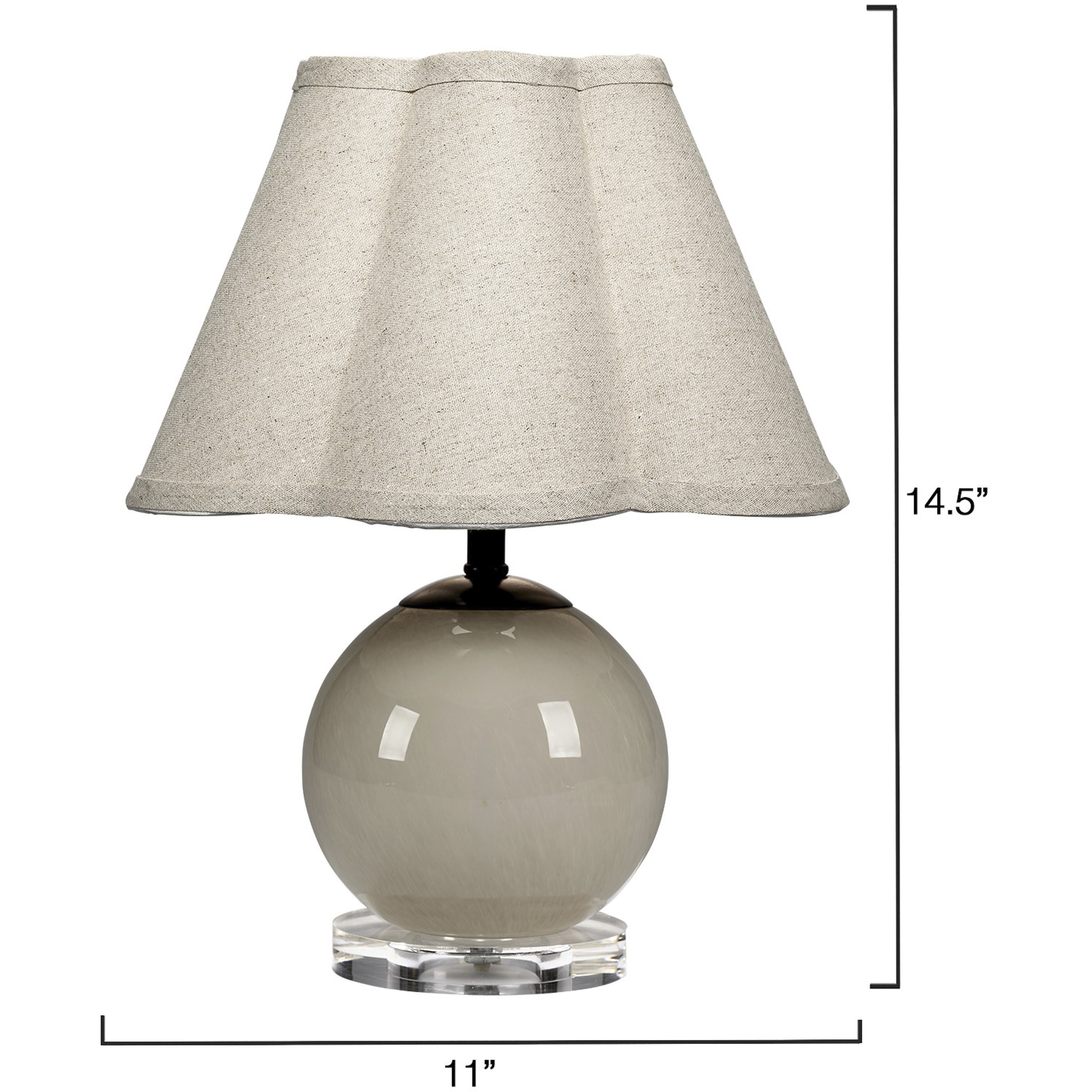 Dottie 14.5 inch 40 watt Taupe Table Lamp Portable Light