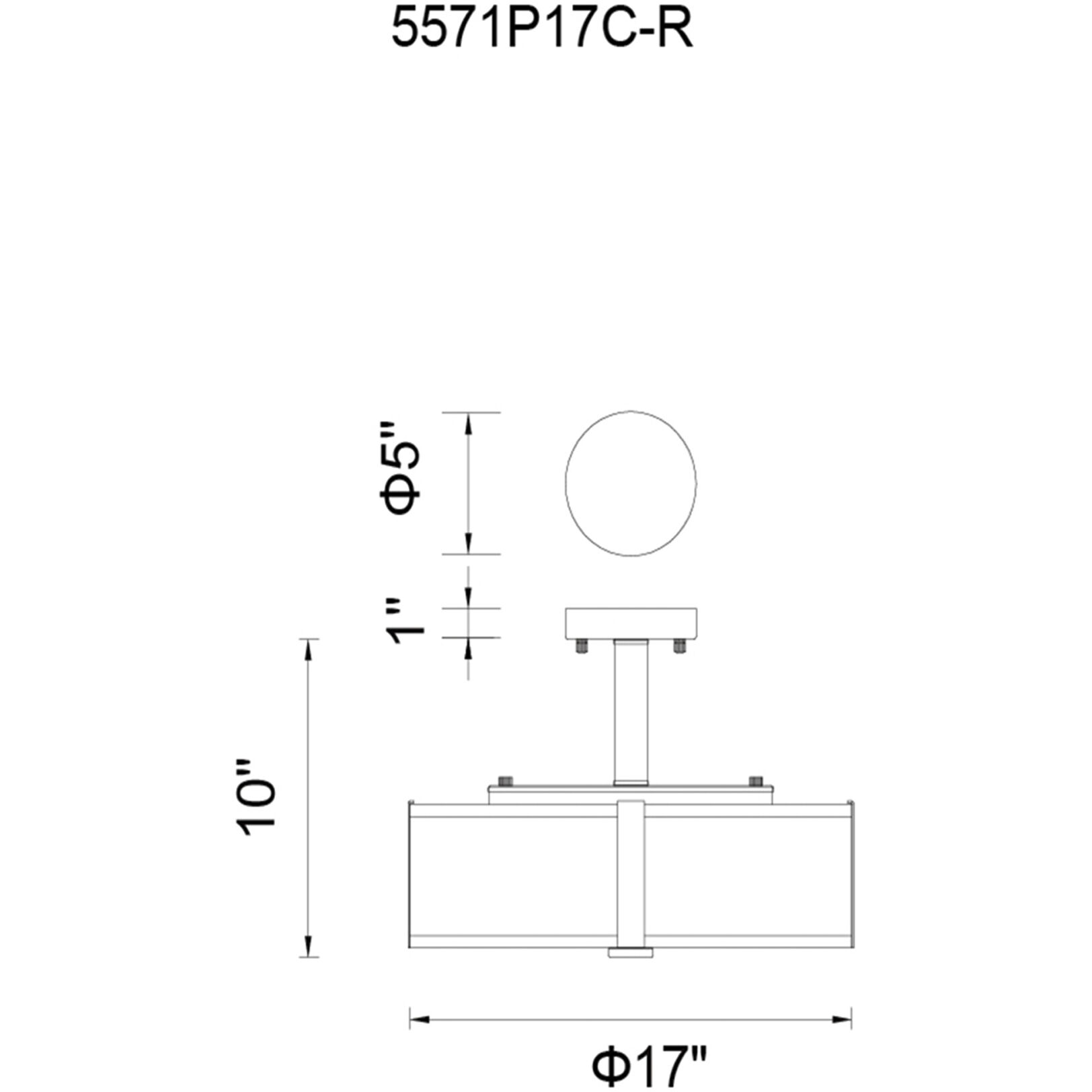 Lucie 4 Light 17 inch Chrome Drum Shade Chandelier Ceiling Light