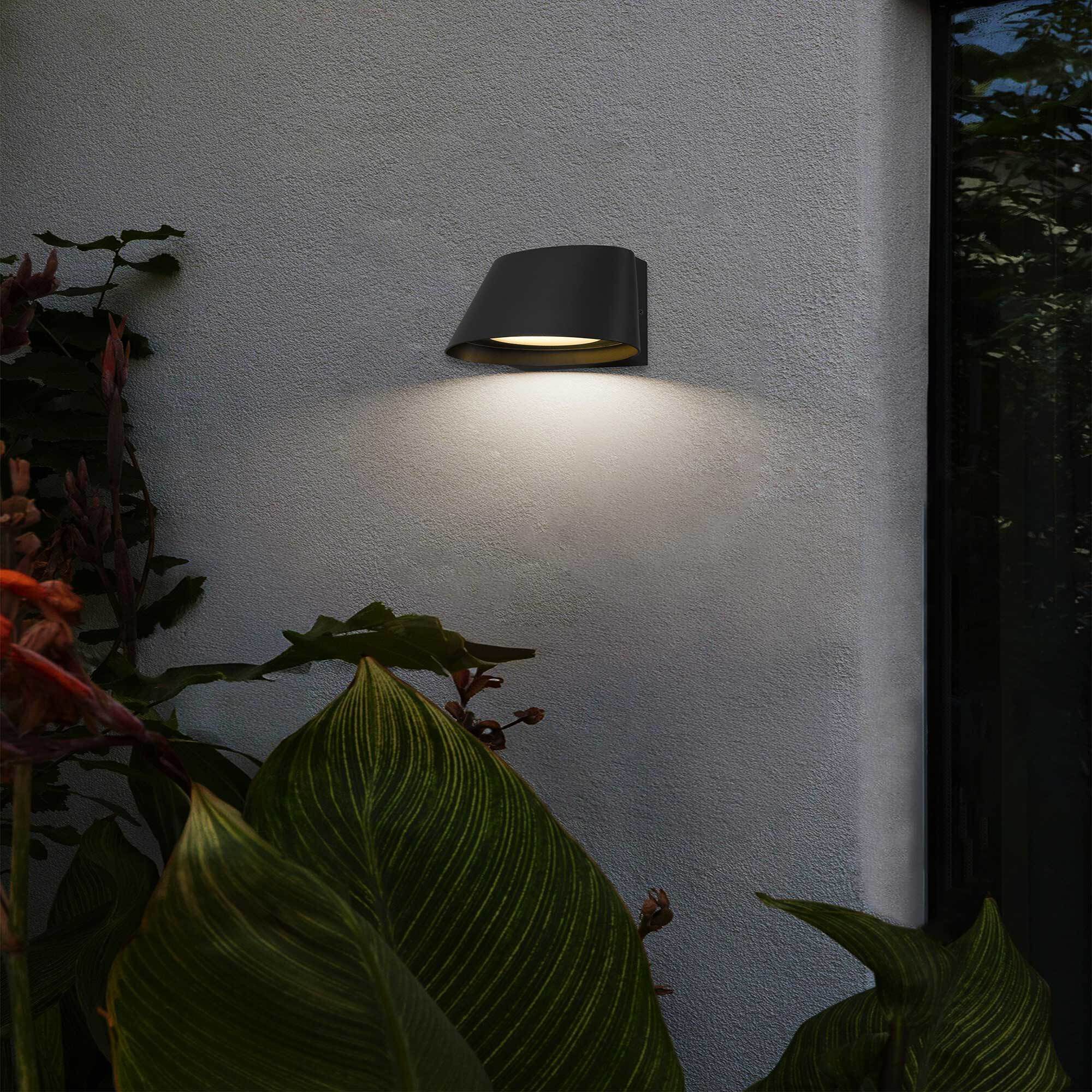 Grace LED 5 inch Sand Black Outdoor Wall Sconce