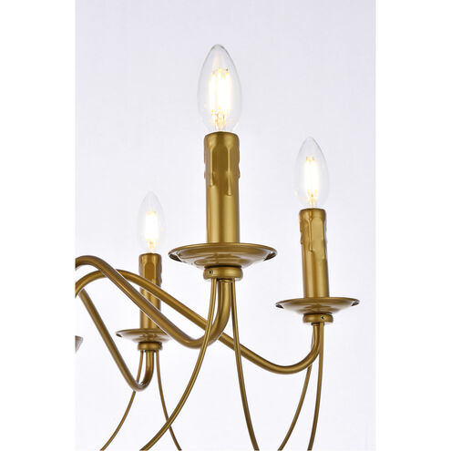 Westley 6 Light 24 inch Brass Pendant Ceiling Light