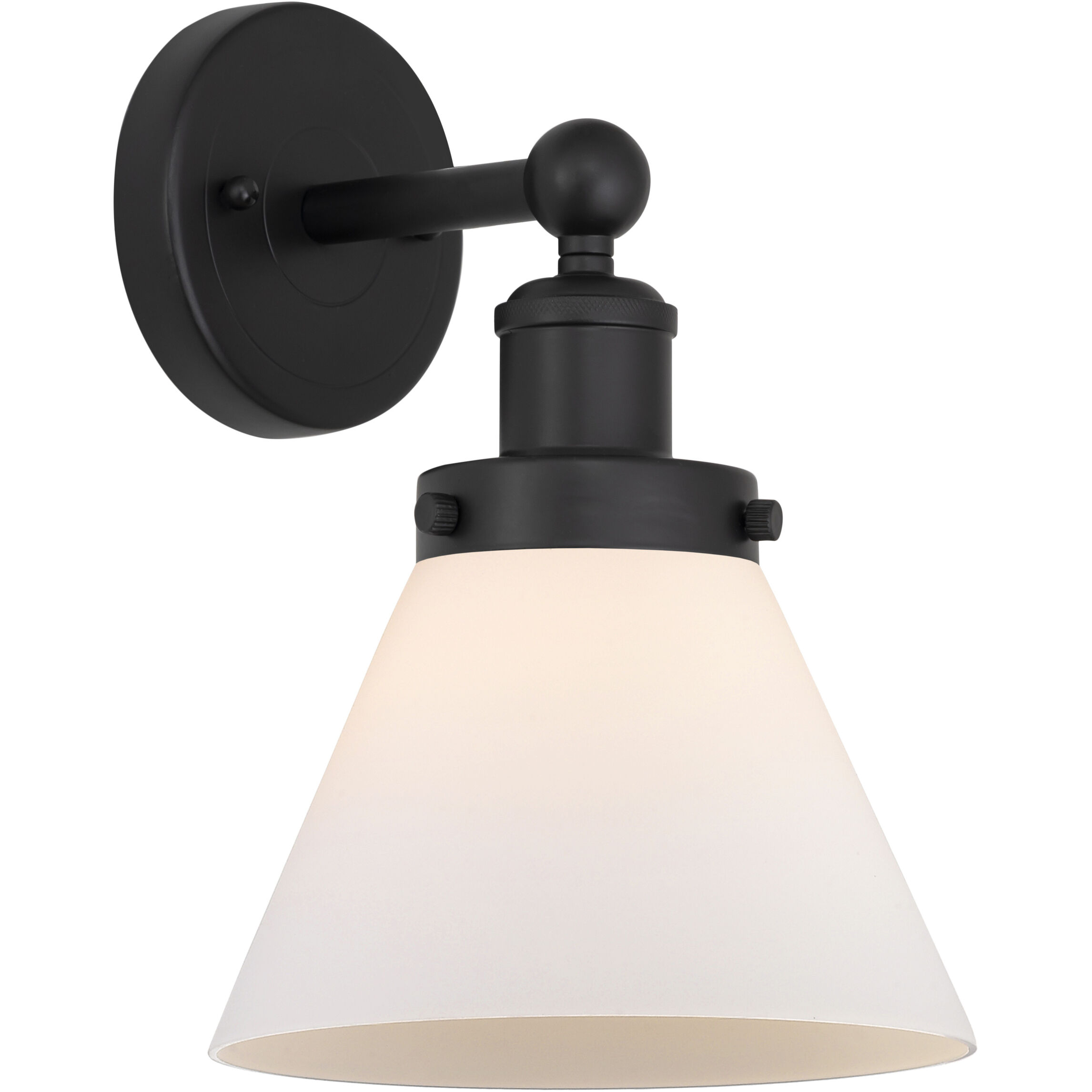 Cone 1 Light 7.75 inch Matte Black Sconce Wall Light
