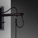 Hooked Wall Light in Graphite / Smoked Bronze