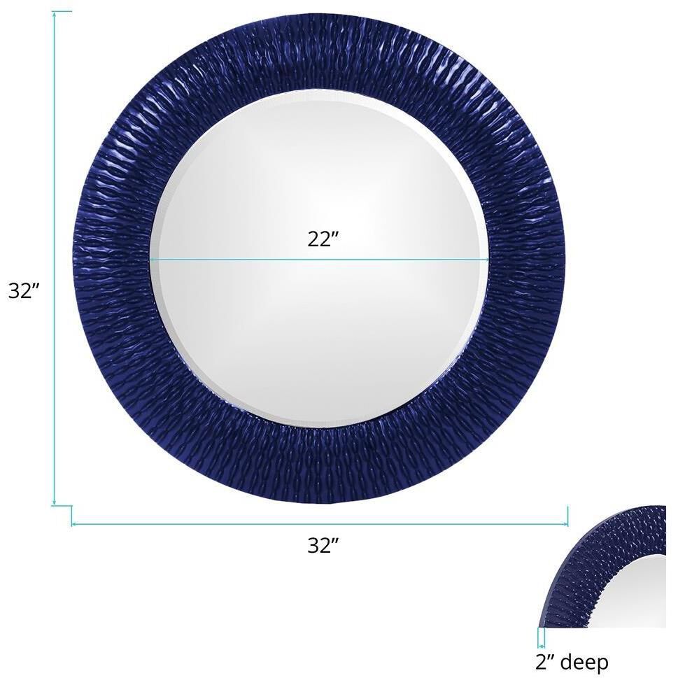 Bergman 32 X 32 inch Navy Mirror