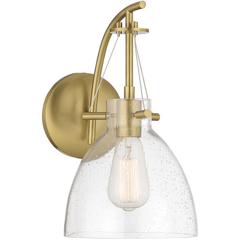 Foster 1 Light 8 inch Warm Brass Wall Sconce Wall Light