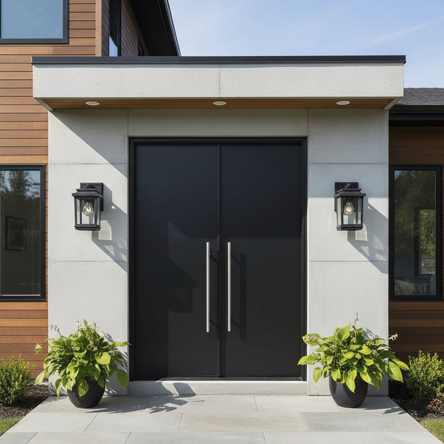 Freemont LED 10 inch Black Outdoor Wall Light