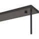 Summit 4 Light 36 inch Bronze Linear Chandelier Ceiling Light, Large