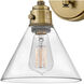 Arti 1 Light 7.75 inch Heritage Brass Indoor Wall Sconce Wall Light in Clear