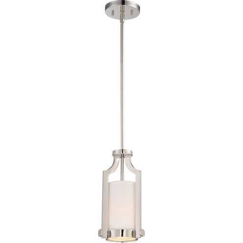 Meadow 1 Light 7 inch Polished Nickel Mini Pendant Ceiling Light