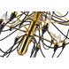 Hayden 30 Light 34 inch Gold Chandelier Ceiling Light