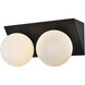 Jillian 2 Light 14 inch Black Bath Sconce Wall Light