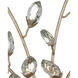 Forget-Me-Not 2 Light 14 inch Silver Leaf Wall Sconce Wall Light
