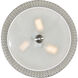 Mikayla 3 Light 17 inch Satin Nickel Drum Shade Flush Mount Ceiling Light