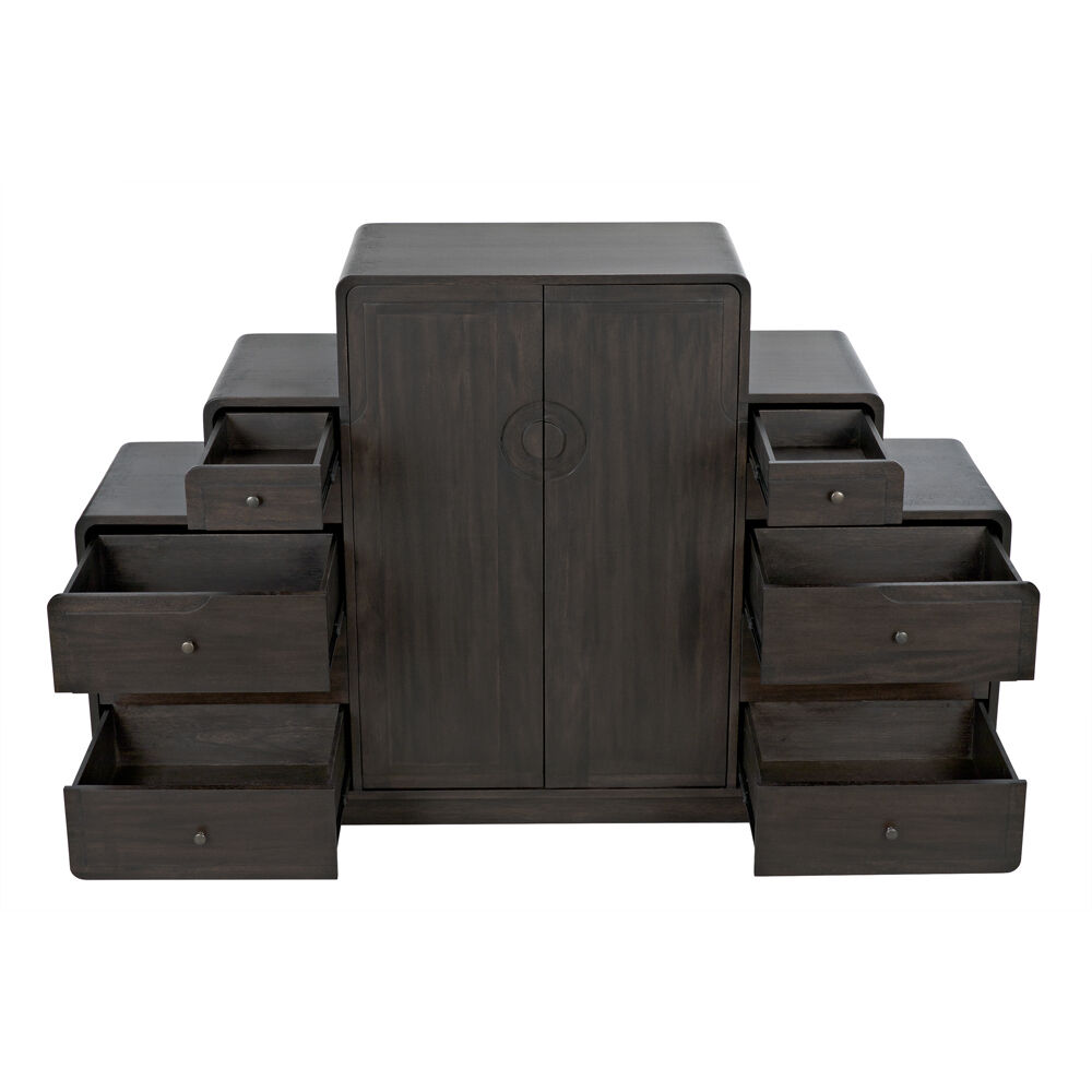 Nova 77.5 X 21 inch Ebony Walnut Sideboard