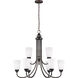 Seville 9 Light 28.88 inch Bronze Chandelier Ceiling Light