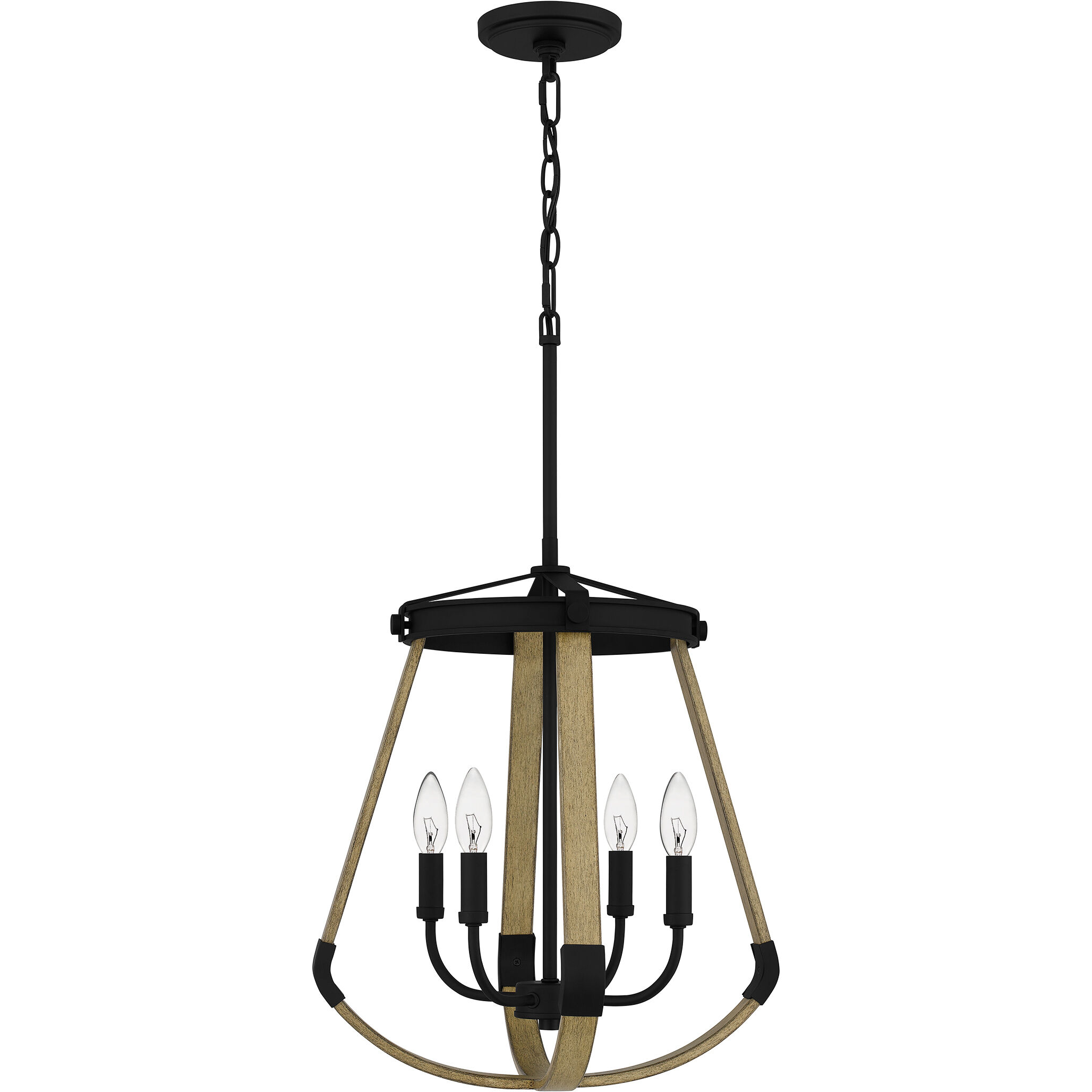 Demura 4 Light 16.25 inch Matte Black Pendant Ceiling Light