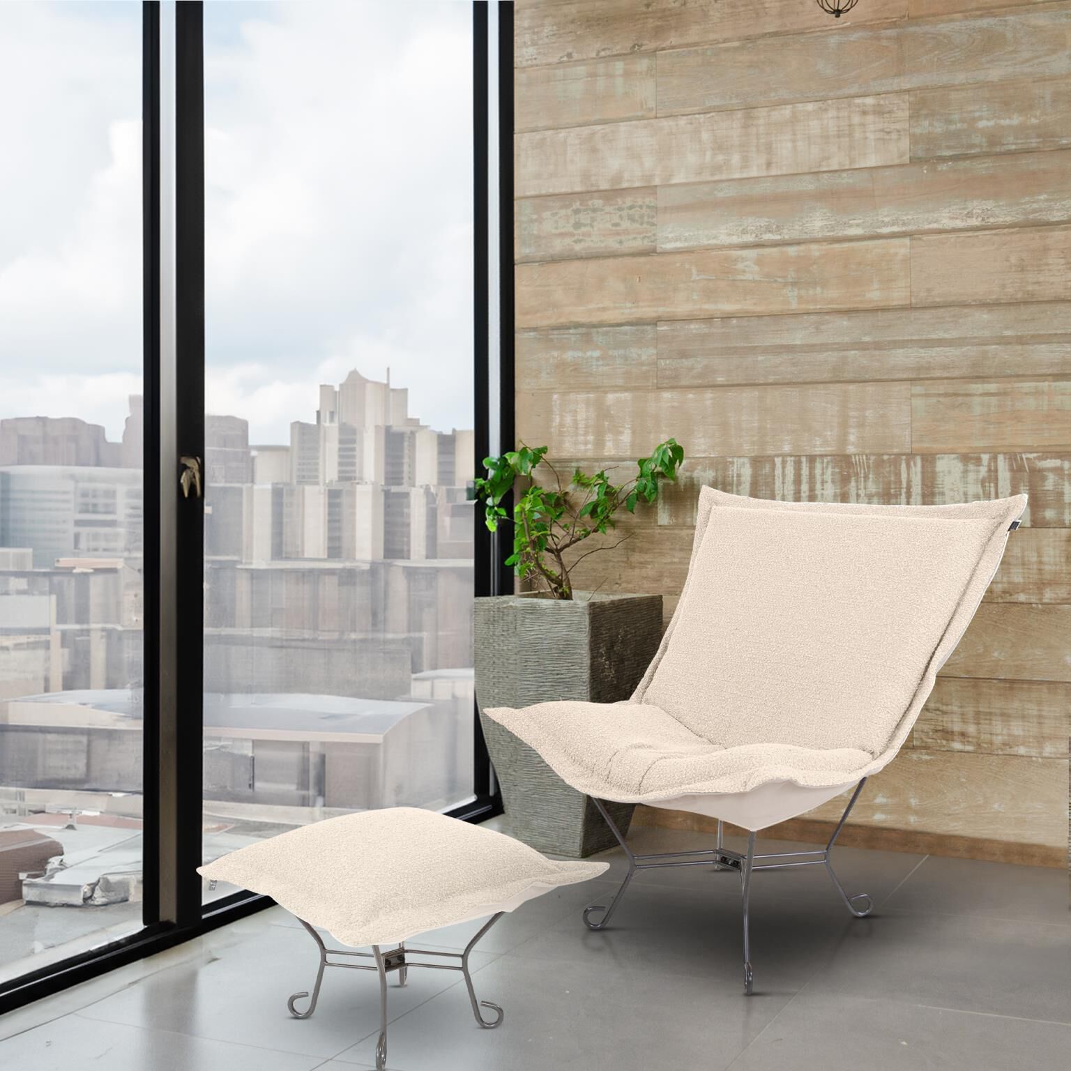 Barbet Natural Chair Cover & Cushion