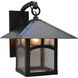 Evergreen 1 Light 15.12 inch Raw Copper Outdoor Wall Mount in White Opalescent, Empty