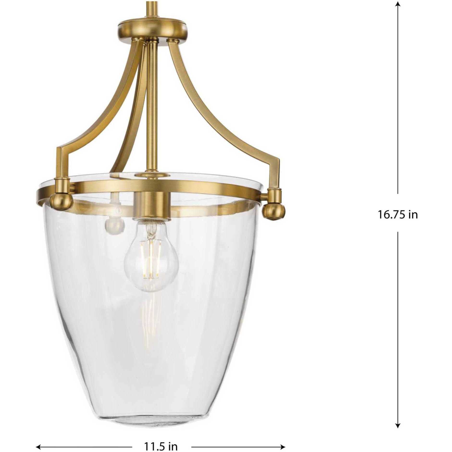 Parkhurst 1 Light 12 inch Brushed Bronze Mini Pendant Ceiling Light
