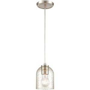 Sprinkle 1 Light 5 inch Satin Nickel Mini Pendant Ceiling Light
