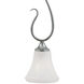 Elipse 1 Light 6 inch Brushed Nickel Mini Pendant Ceiling Light
