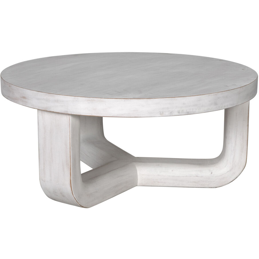 Joel 40 X 40 inch White Wash Coffee Table