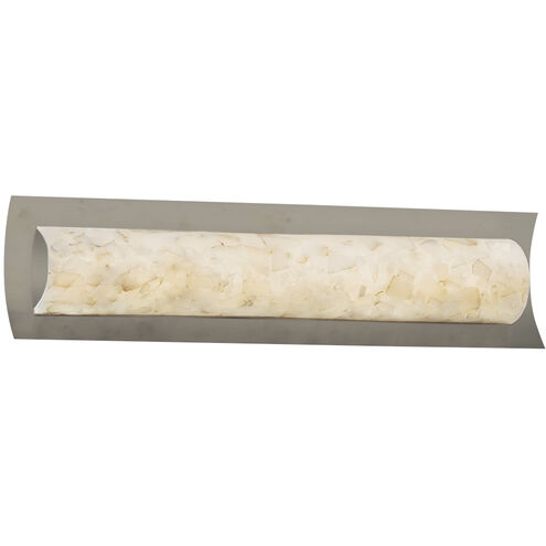 Alabaster Rocks LED 21.5 inch Brushed Nickel Vanity Light Wall Light